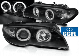 LAMPY REFLEKTORY Do BMW E46 OD 2003 DO 2006 Roku COUPE, CABRIO Ringi CCFL 1