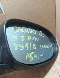 LUSTERKO PRAWE PRAWY PRAWA  891/B CZARNY CZARNE  5 PIN FIAT BRAVO MK2,2,II 3