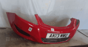 Zderzak przód przedni opel zafira b lift fl Y547 czerwony pdc czujniki halogeny 4