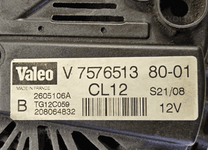 Peugeot 207 308 Citroen C4 1.4 1.6 16V VTi THP alternator Valeo CL12  V 757651380   CL15 966997980 1