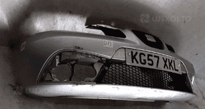 Zderzak przód przedni seat ibiza 6L lift halogeny srebrny LS7N do malowania !!! 4