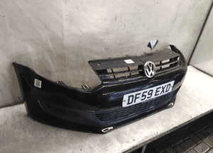 Zderzak przód przedni do volkswagen vw polo 9R LC9X czarny 4