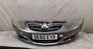 Zderzak przód przedni do opel corsa d halogeny Z163 szary 1