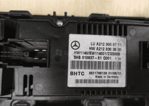 MERCEDES E 207 / E 212 panel klimatronic 7