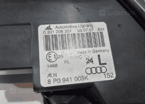 Audi A3 8P Lampa przednia H7 - L - 13205 7