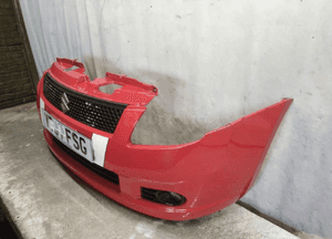 Zderzak przód przedni suzuki swift 4 iv zcf czerwony halogeny 5