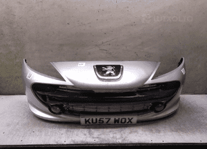 Zderzak przód przedni do peugeot 207 urban move ezrc srebrny halogeny 1