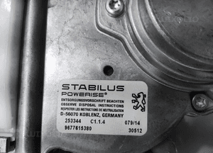Mechanizm siłownik klapy elektrycznej peugeot 508 i kombi sw 9677615380 10- 4