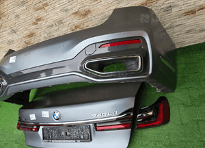 Zderzak tył klapa tył lampy tylne bmw 7 G11 G12 m pakiet X1D lci 9