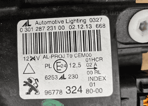 Peugeot 308 T9 lampa przód przednia Full Led prawa lewa 9677832480 9677832380 3