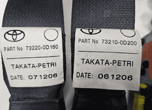 Toyota Yaris II   pas bezpieczeństwa przód przedni lewy 06-11 2