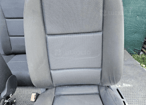 Fotele Fotel Kanapa Skladana Welur Czarny Soul Podlokietnik Audi A4 B6 Sedan Kombi Komplet 4