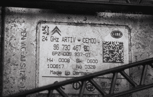 Radar zbliżeniowy czujnik z uchwytem PEUGEOT 3008 5008  9673046780 3