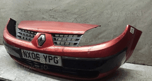 Zderzak przód przedni do renault scenic 2006 ii 2 TED76 bordowy wiśniowy 2
