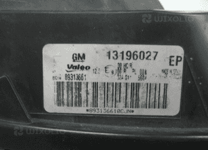 Opel meriva a lift soczewka lampa przednia prawa 9