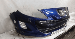 Zderzak przód przedni peugeot 308 kpld granat granatowy halogeny 4