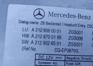 MERCEDES E 212 207 c 204 Comand radio zmieniarka NTG 4.5 nawigacja 13
