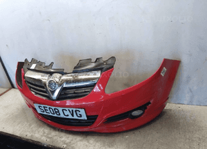 Zderzak przód przedni do opel corsa d Z547 czerwony halogeny 3