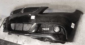 ^ ZDERZAK PRZÓD PRZEDNI BMW E90 E91 LIFT FL M PAKIET ///M HALOGENY CZARNY SCHWARZ 2 2