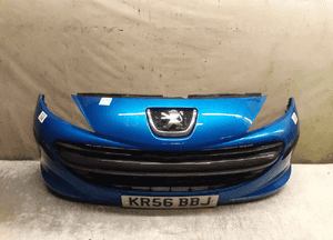 ^ ZDERZAK PRZÓD PRZEDNI DO PEUGEOT 207 KMF NIEBIESKI BŁĘKITNY 1