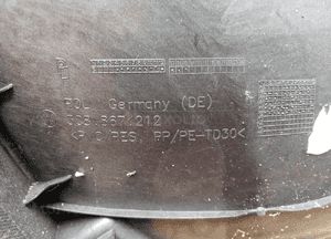 Boczek tapicerka prawy tył VW Passat CC 3C8867212 3