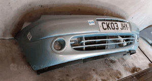 Zderzak przód przedni citroen xsara picasso błękitny morski halogeny 3