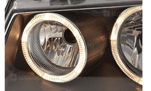 Lampy Reflektory VW T4 1996-2003 Rok RINGI DEPO + Kierunkowskazy CZARNE 4