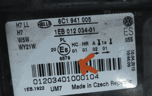 VW POLO LIFT 6C LAMPA LEWA 14- 3