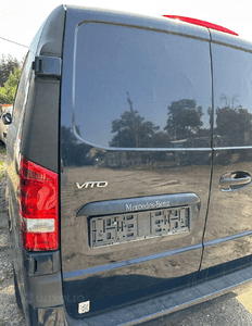 MERCEDES vito 447 drzwi tył skrzydełka zawiasy  lampa zderzaka pdc lakier 5890 2