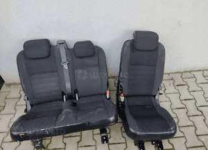 FOTEL FOTELE TYŁ TYLNE KANAPA 2 RZĄD LAND ROVER DEFENDER 2007-2014 EUROPA 2