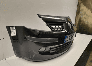 Zderzak przód przedni do renault modus NV676 czarny spryskiwacze lamp xenon halogeny 2