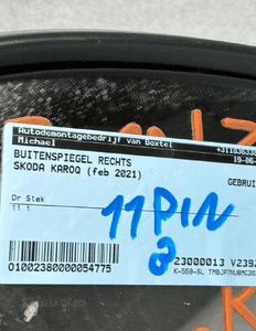 Lusterko prawe skoda karoq 11PIN eu org fv 9