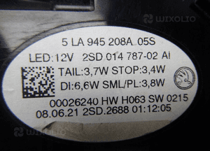 Skoda enyaq iv 4 lampa prawy tył prawa tylna led 8