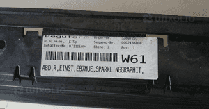 Listwa progowa prawa BMW 1 E87 LCI SPARKLING BDB. 2
