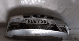 Zderzak przód przedni seat ibiza 6L lift halogeny srebrny LS7N do malowania !!! 1