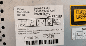SUZUKI SX4 FIAT SEDICI RADIO CD 39101-79J0 ORYGINAŁ 7