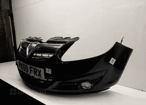Zderzak przód przedni opel corsa d Z20R czarny halogeny 3