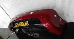 Zderzak tył tylny do peugeot 407 coupe pdc czujniki parkowania kod kolor ekqd bordo 3