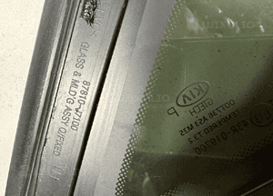 Szyba szybka karoseryjna tyl tylna lewa kia ceed iii 3 2018- hb 87810-J7100 6