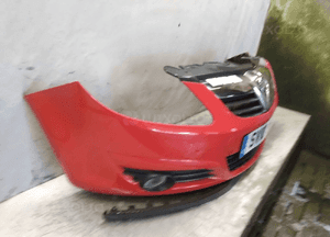 Zderzak przód przedni do opel corsa d Y547 czerwony halogeny 5