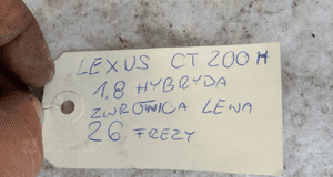 LEXUS CT200H 1.8 hybryda zwrotnica lewa 26 frezów 5