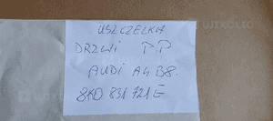 Uszczelka drzwi prawy przód przednia prawa Audi A4 B8 8K0831721E 7