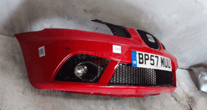 $ ZDERZAK PRZÓD PRZEDNI SEAT IBIZA 6L FR LIFT FR SPORT LS3H CZERWONY HALOGENY 4