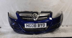 Zderzak przód przedni opel corsa d Z21B granat granatowy 1
