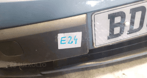 Zderzak przód przed do renault scenic ii 2 TED66 błękitny halogeny 2