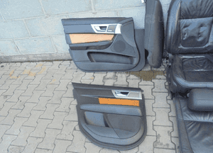 Fotele siedzenia skóra boczki jaguar xf -wysyłka- 4