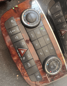 mercedes r 251 gl ml 164 panel klimatyzacji  awaryjnych blokady mostów grzania foteli ramka dekor 5