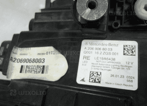 Mercedes A206 206 full led digital lampa przednia prawa 8