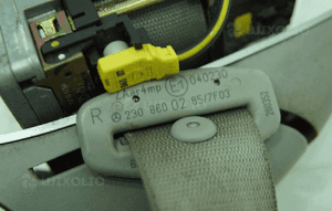 Pas pirotechniczny prawy szary 7F03 A2308600285 mercedes sl R230 3