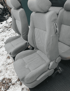 Fotele Fotel Kanapa Welur Jasne Siwe Podlokietnik VW Golf IV 4 3 drzwi komplet 10